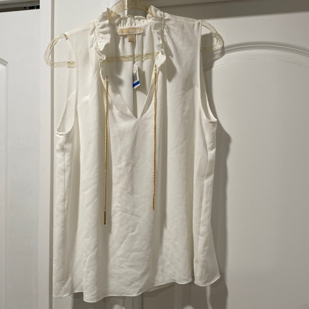 Women’s Michael Kors sleeveless blouse. Size XL. NWT